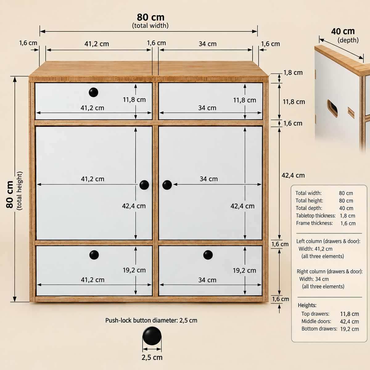 Lightweight camper kitchen