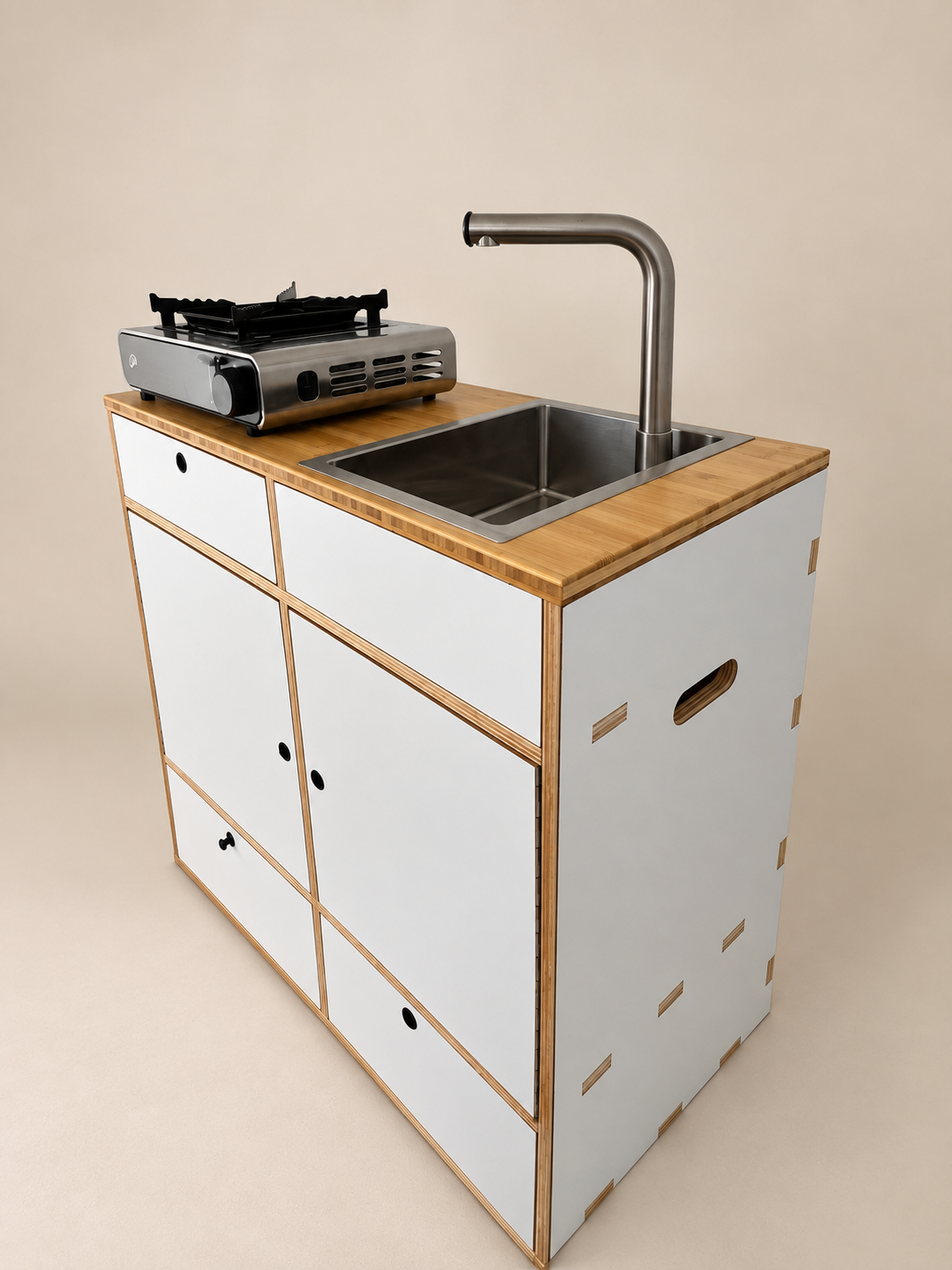 Lightweight camper kitchen